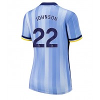 Camiseta Tottenham Hotspur Brennan Johnson #22 Visitante Equipación para mujer 2024-25 manga corta